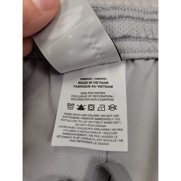 Nike Shorts Womens Small Gray & Yellow Dri Fit Active Gym - Picture 5 of 7